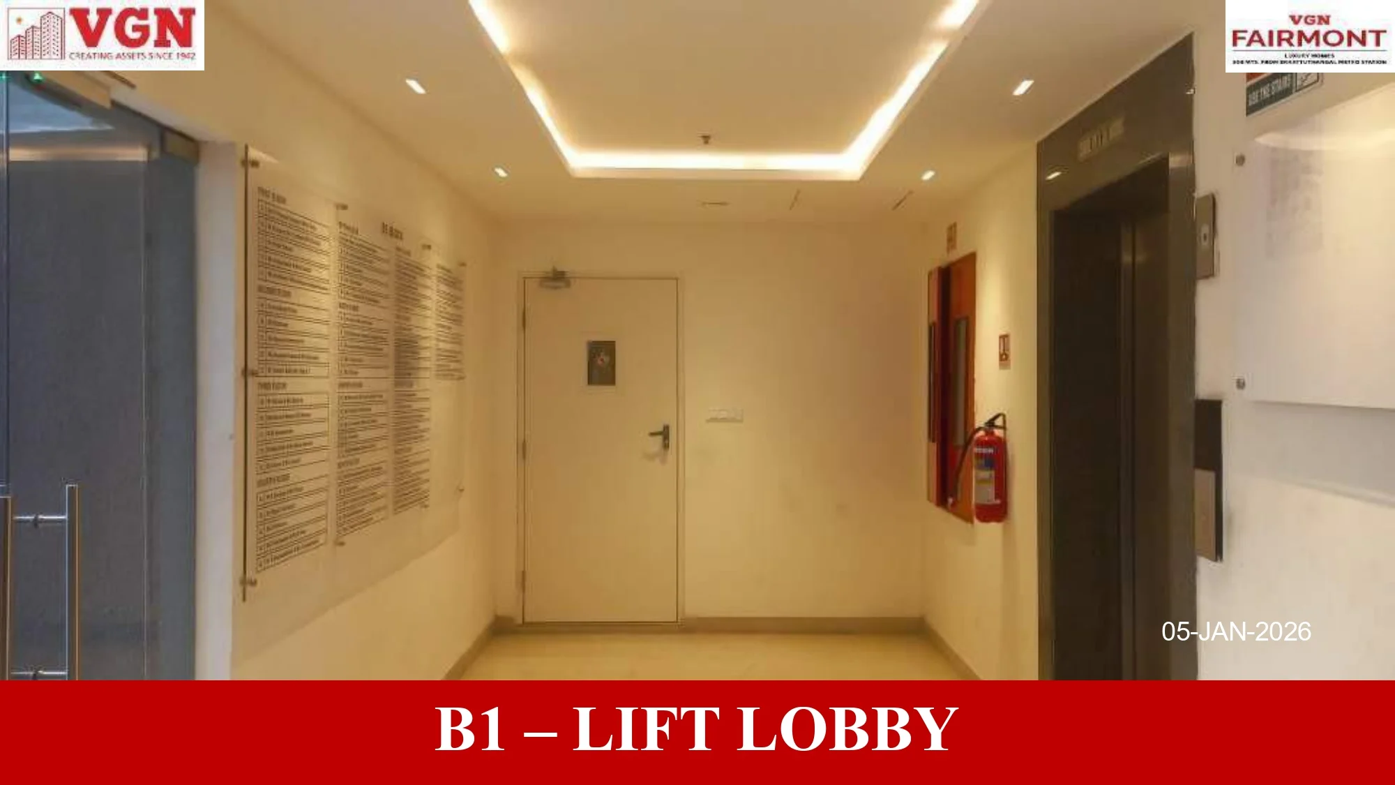 building 1 lift lobby in vgn fairmont apartments