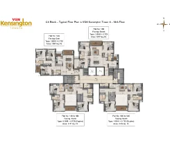 vgn kensington towers 4 floor plan - c4 block 14th floor