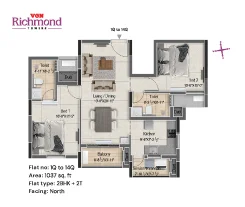 vgn richmond towers floor plan - q block 1 to 14th floor